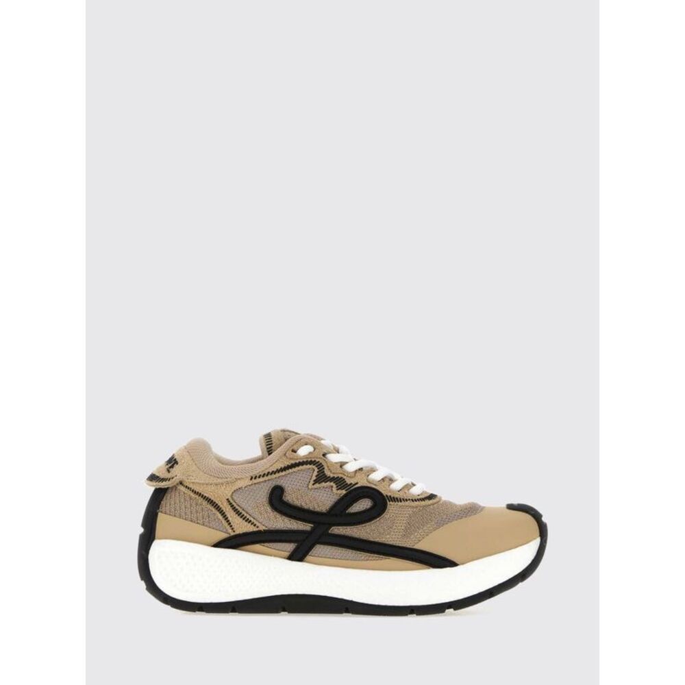 Loewe Women Pogo Suede And Technical Fabric Low-Top Sneakers Loewe